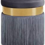 Grey Footstool, Dressing Stool, Makeup Chair, Sofa Footstool, Creative Fabric Shoe Changing Stool